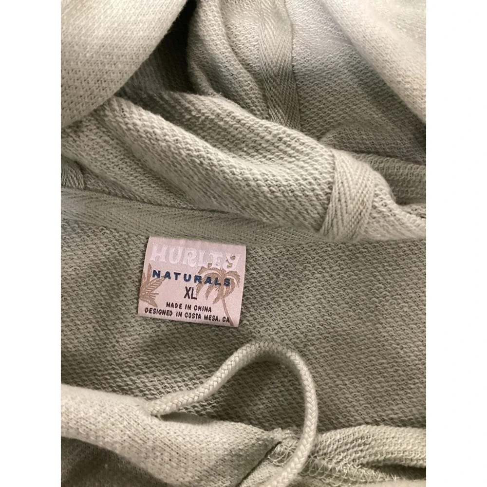Hurley Naturals OG‎ Hooded Poncho Mens XL Heavy Meadow Green Hoodie